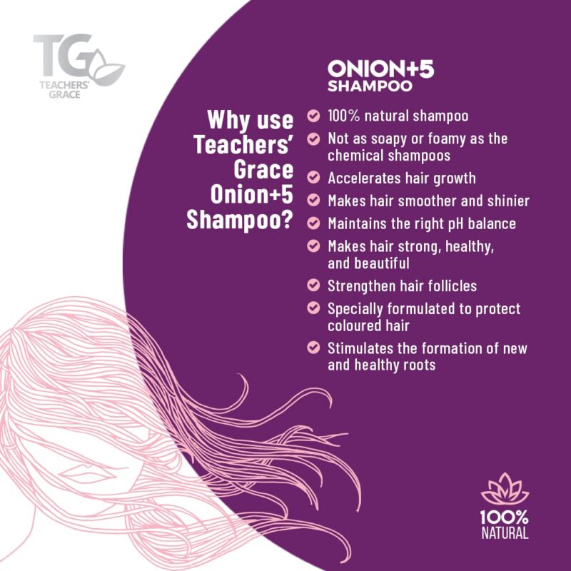 Why Teachers’ Grace Onion+5 Shampoo - hair growth shampoo
