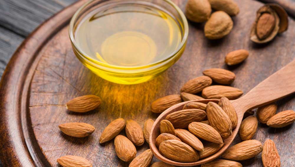 almond oil for dark lips