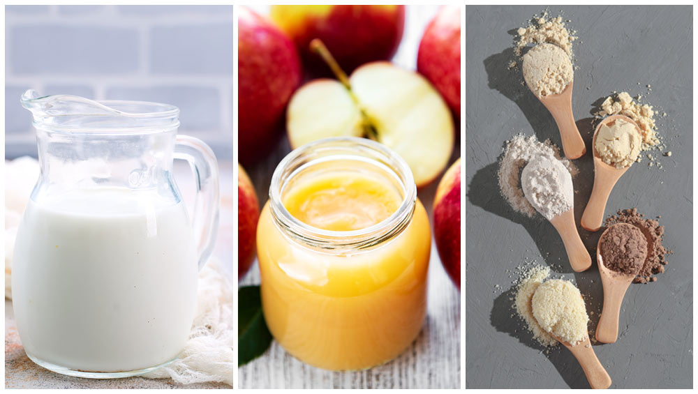 milk apple face packs